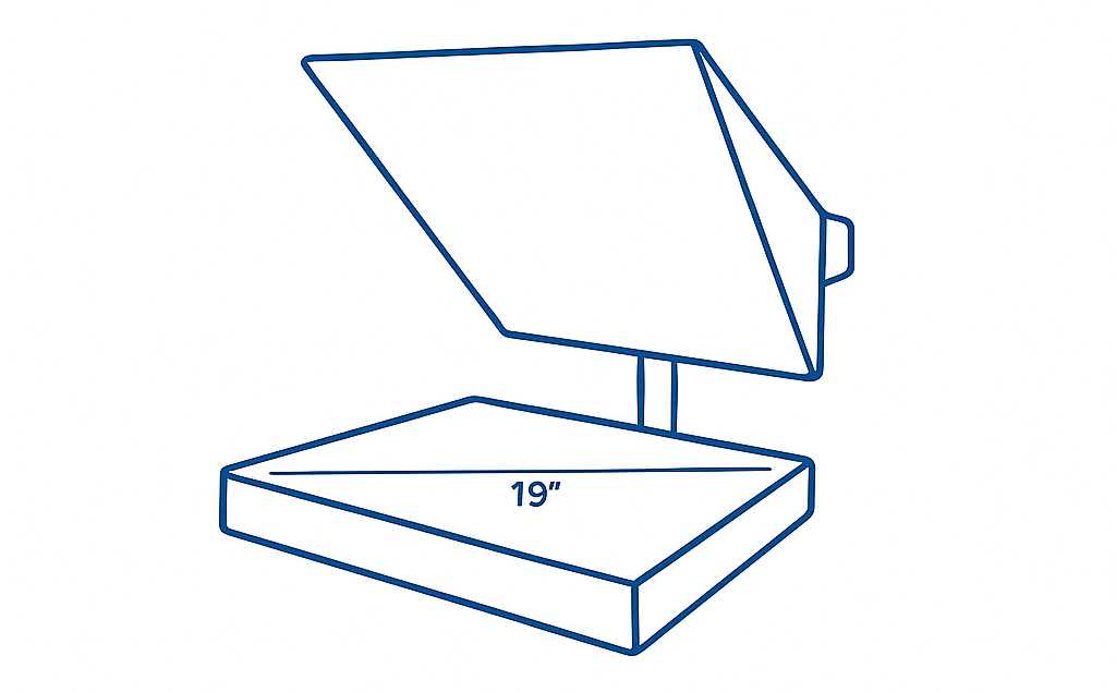 Technical specifications for teleprompter features and details